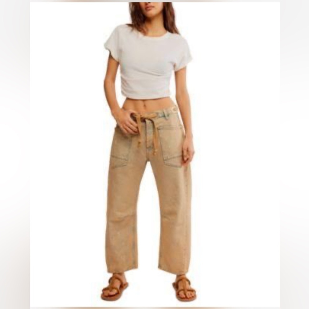 We The Free Blue Jeans with Tan Belt